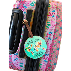 Travel Happy Luggage Tag