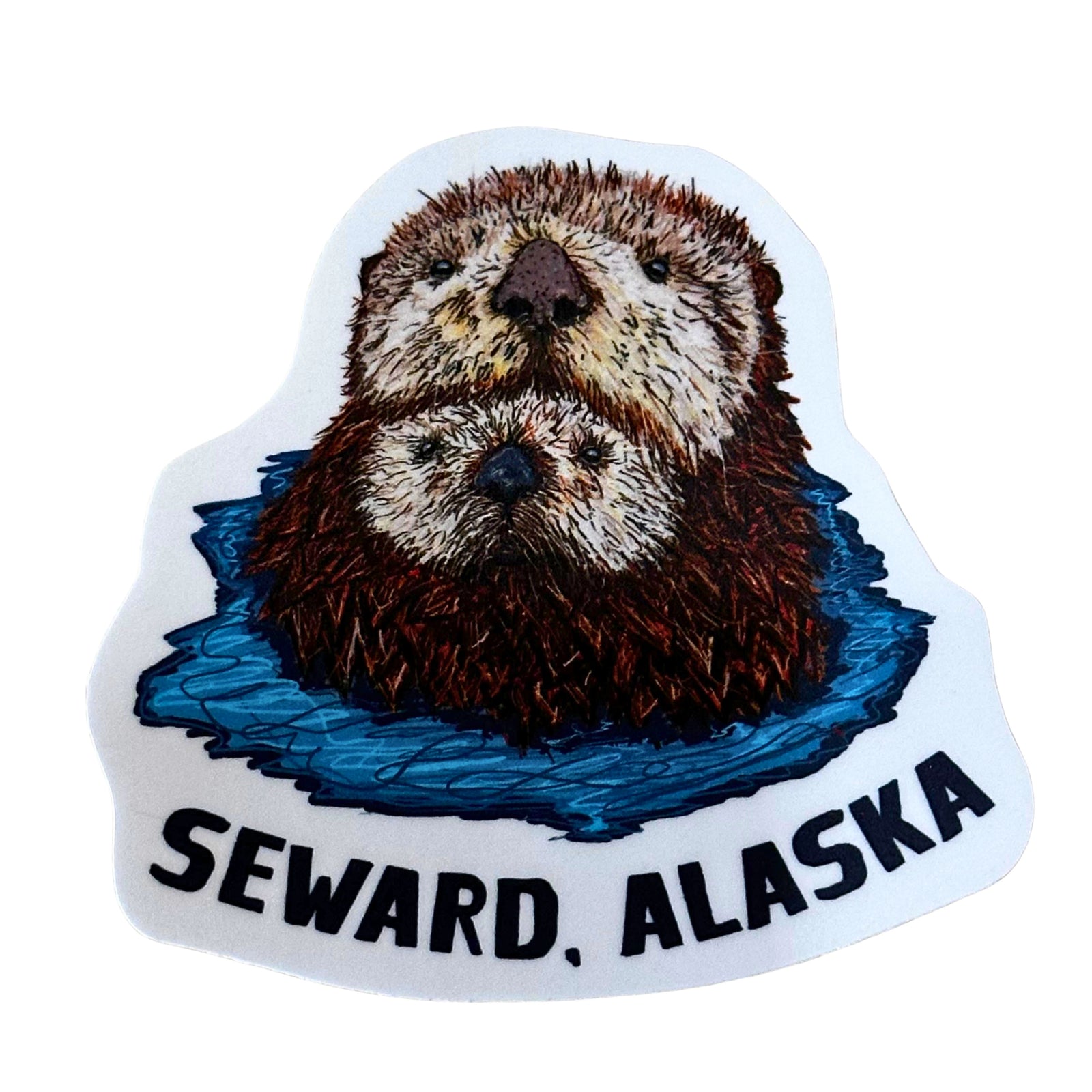 Seward Sea Otters Sticker