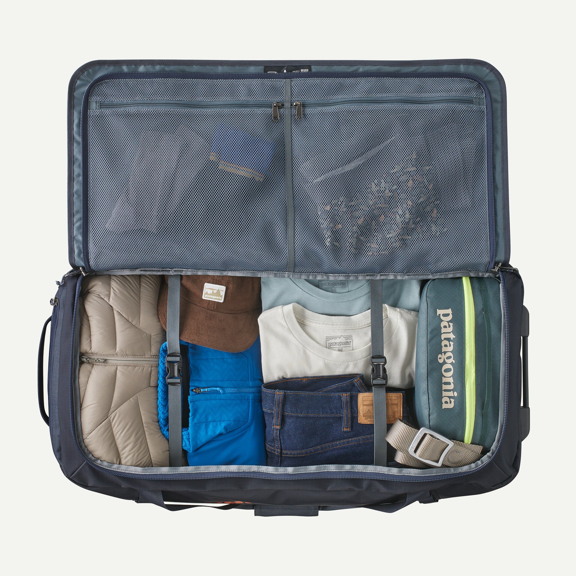 duffel bag patagonia 100l Patagonia Black Hole Wheeled Duffel 100 Liter Smolder Blue