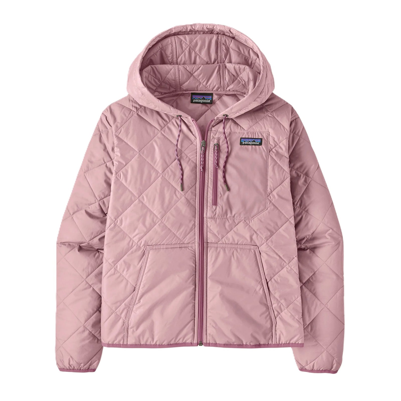 Diamond Quilted Bomber Womens Hoody - S26