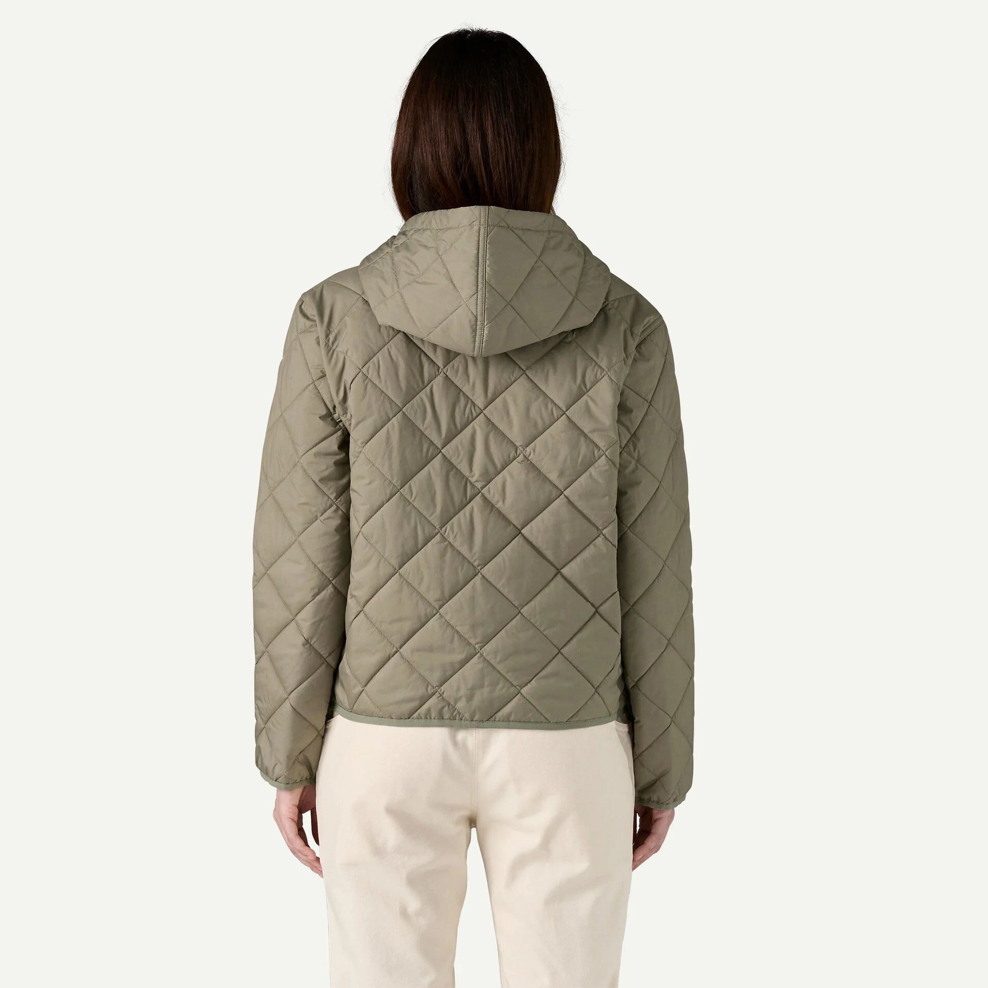 Diamond Quilted Bomber Womens Hoody - S25