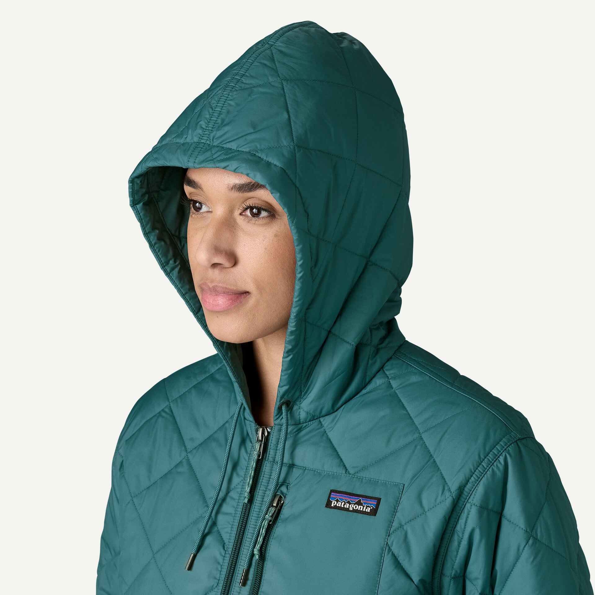 Diamond Quilted Bomber Womens Hoody - S25