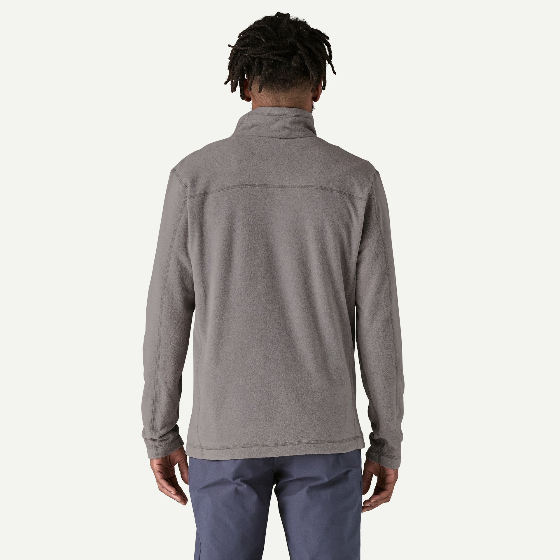 Micro D Fleece Pullover for Men - Feather Grey