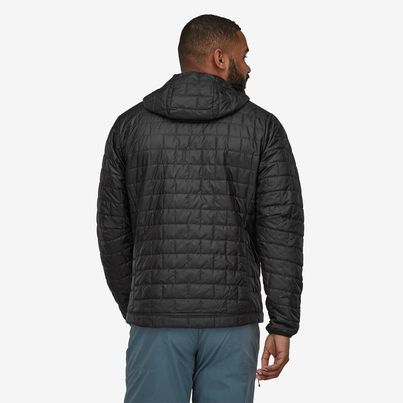 Nano Puff Mens Hoodie - Black