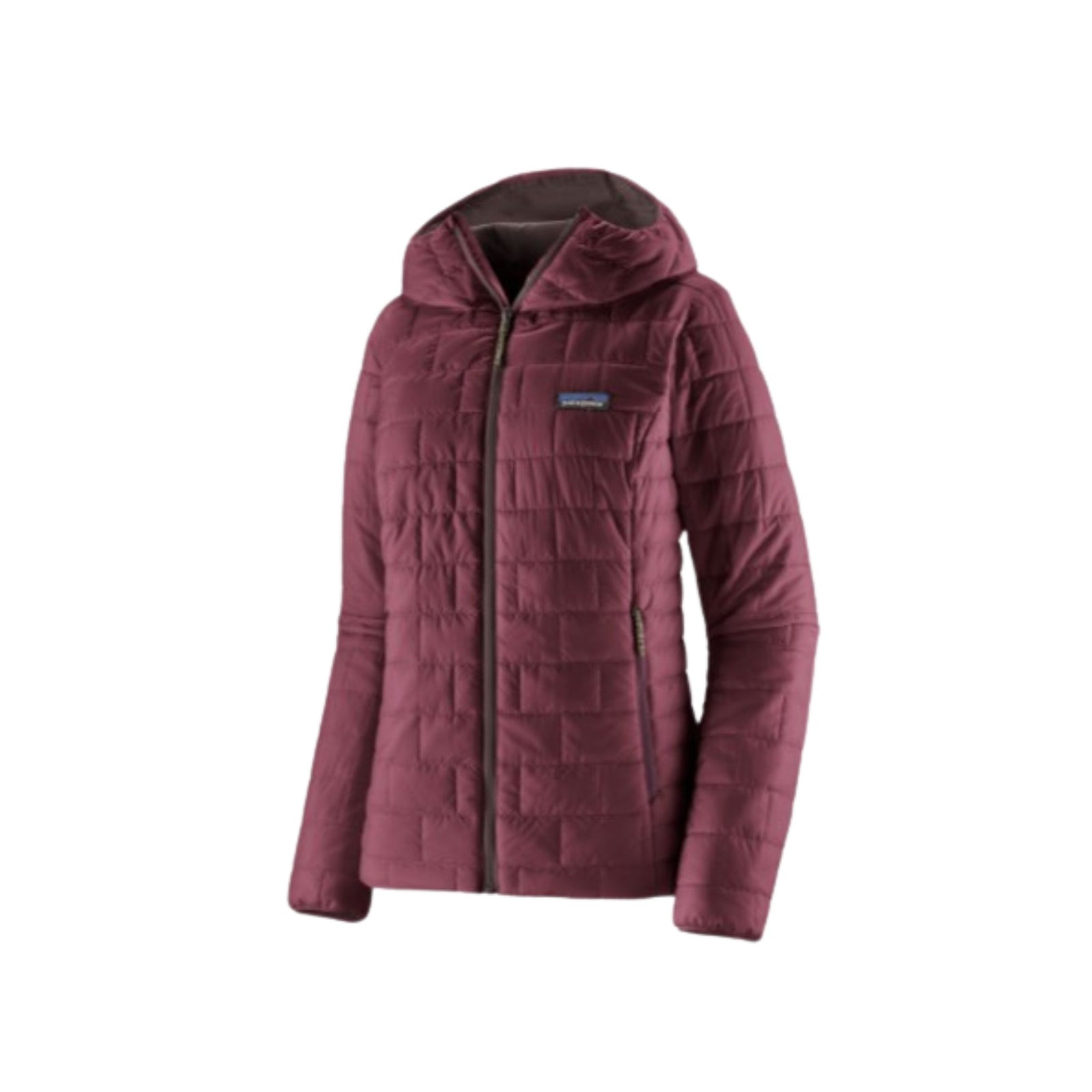 Nano Puff Hoody for Women in Berry Fig