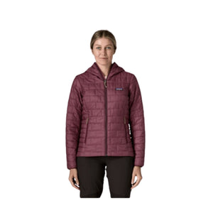 Nano Puff Hoody for Women in Berry Fig