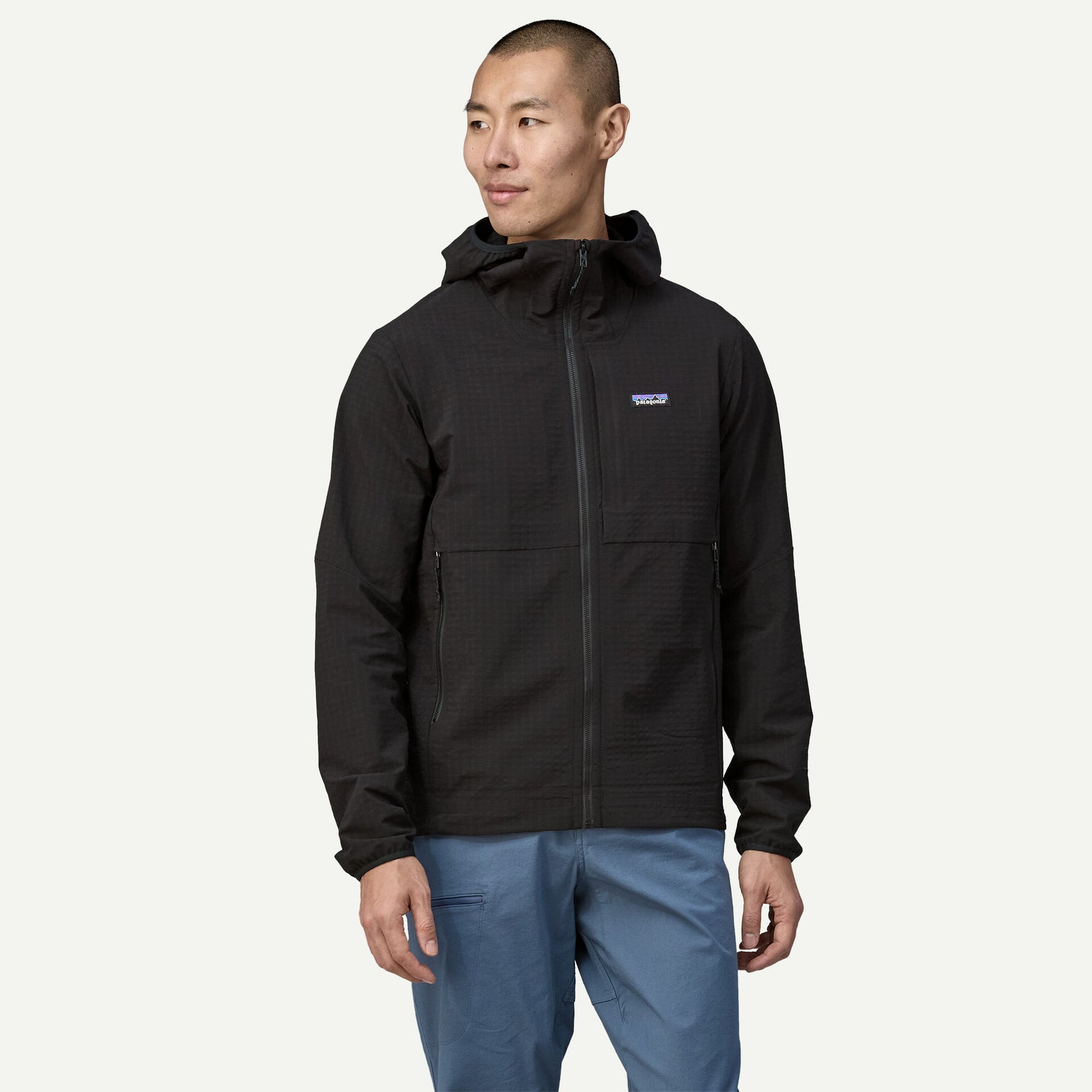 R1 TechFace Mens Hoody - Black