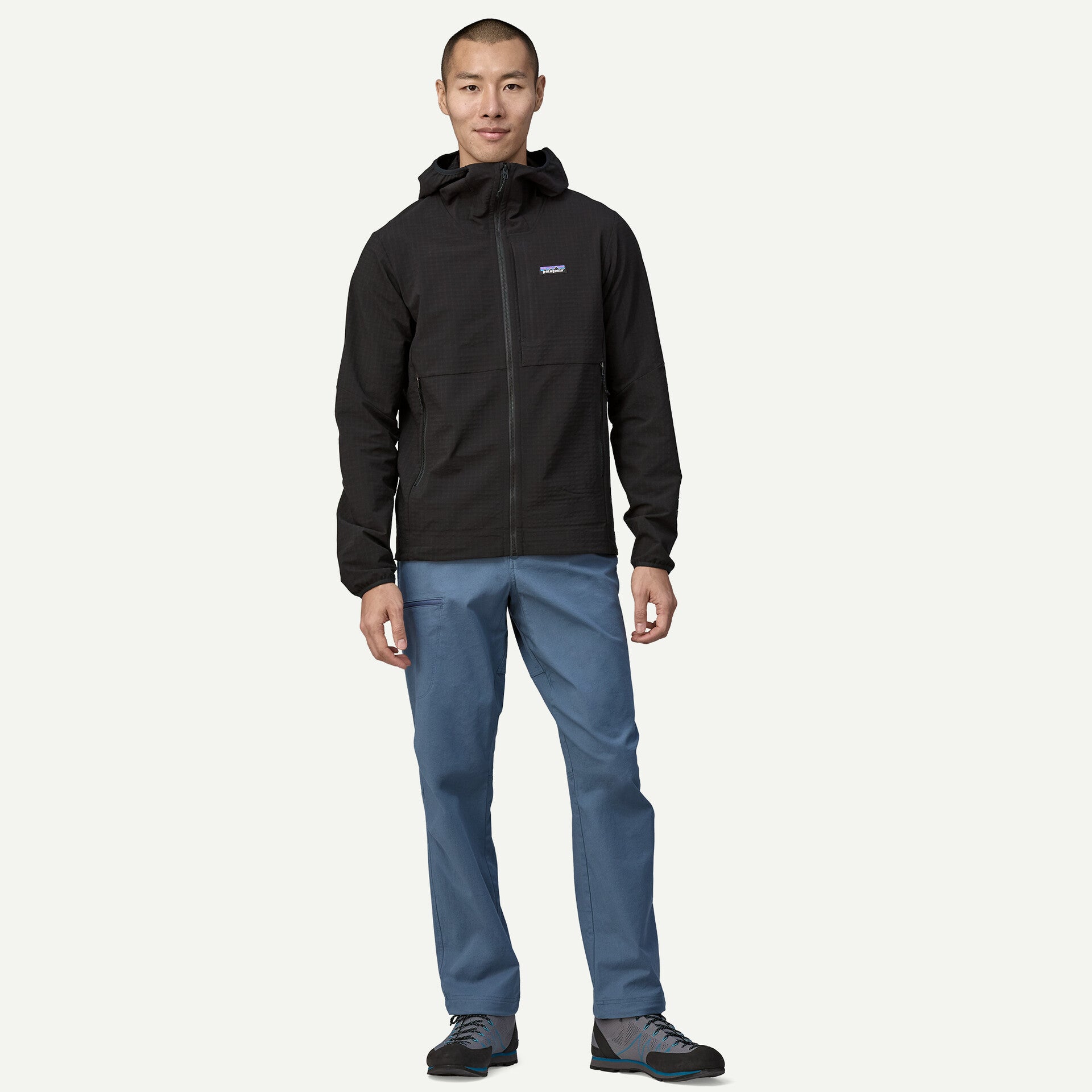 R1 TechFace Mens Hoody - Black