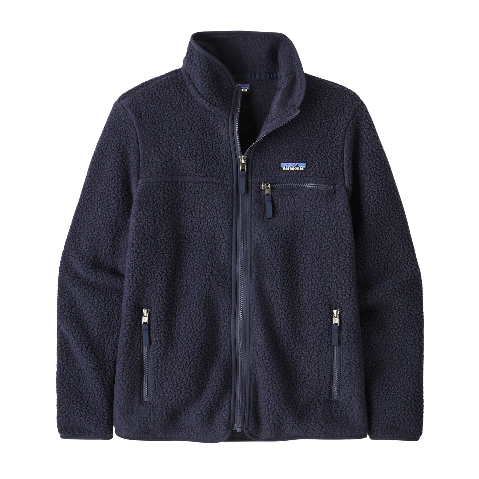 Retro Pile Jacket for Women - Sunken Blue