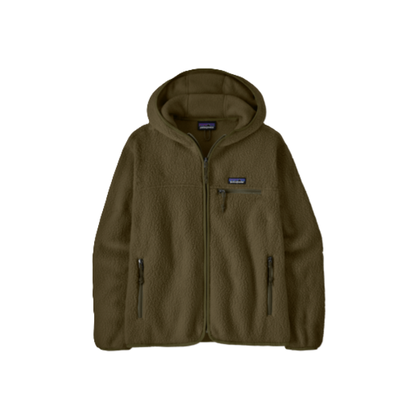 Retro Pile Hoody for Women - Basin Green