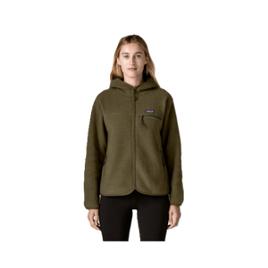 Retro Pile Hoody for Women - Basin Green