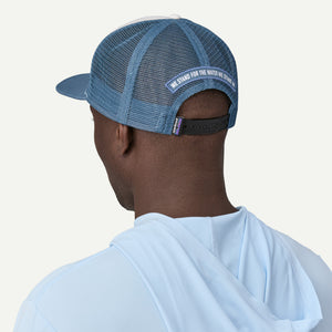 Stand Up Trout Trucker Hat - White