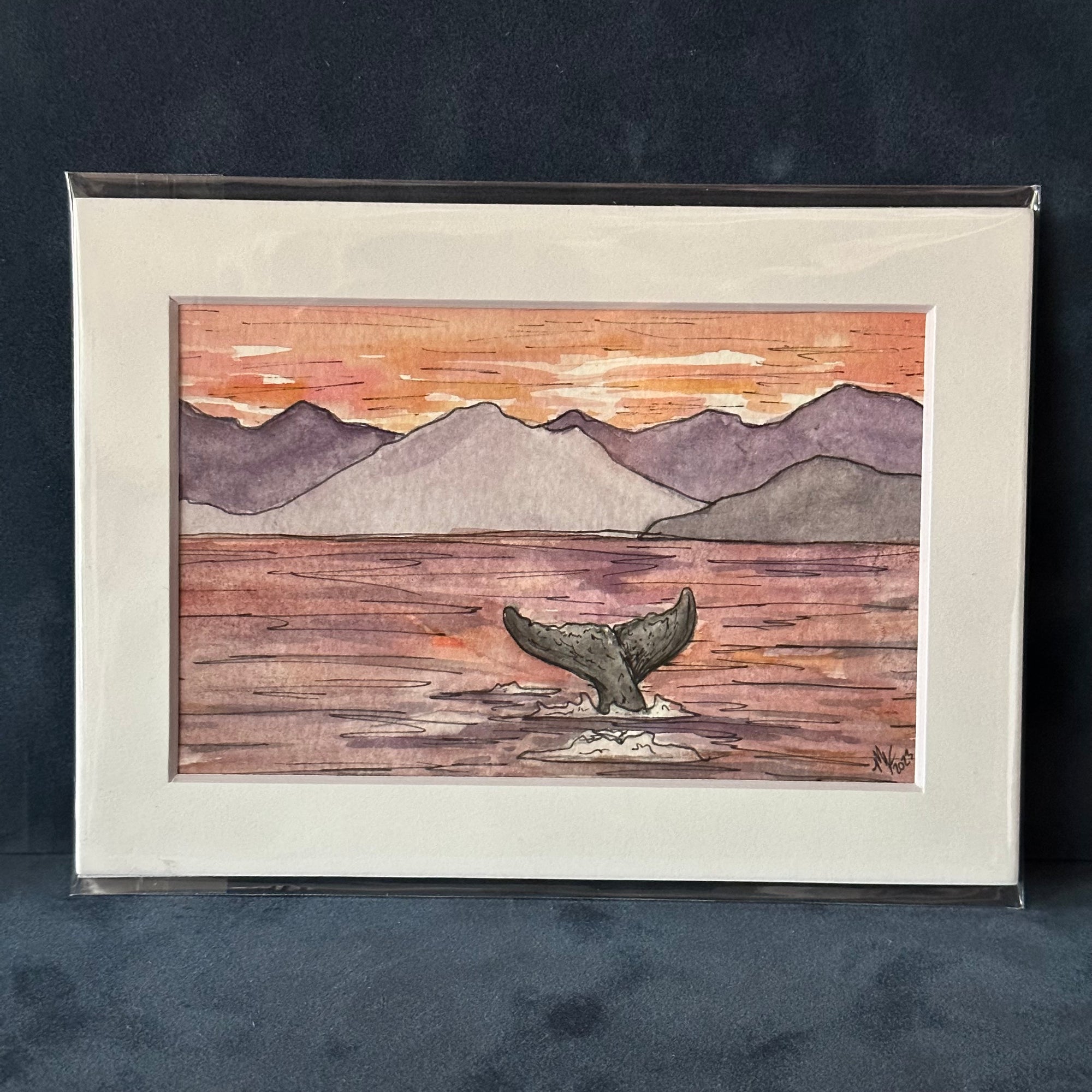 Original Matted Watercolor 2023