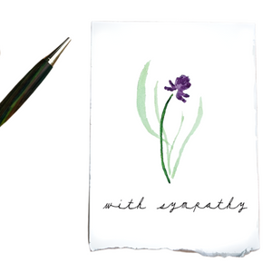 With Sympathy Greeting Card