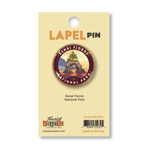 Kenai Fjords NP Kayaker Circle Pin