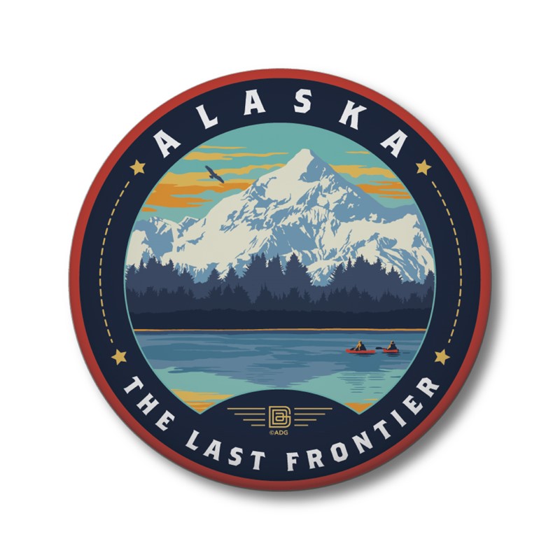 Last Frontier Kayaks Circle Magnet