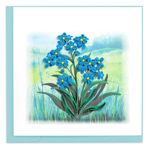 Forget-me-not Quilled Greeting Card