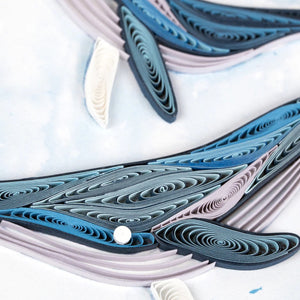 Humpback Whales Quilled Greeting Card