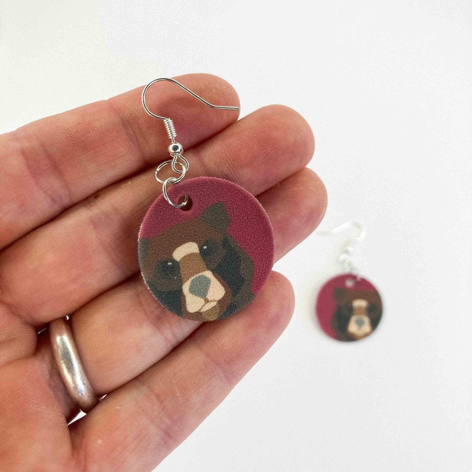 Grizzly Bear Earrings