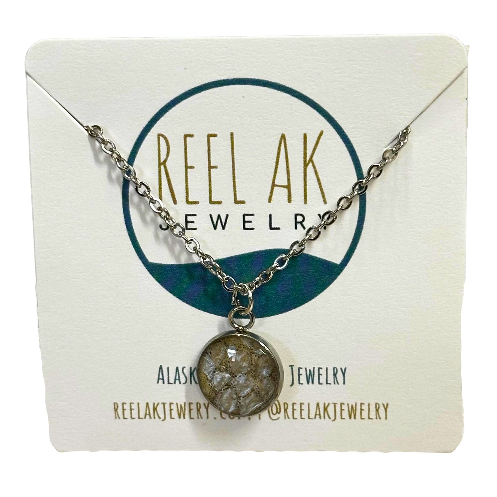 Salmon Pendant Necklace - 12mm