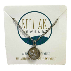 Salmon Pendant Necklace - 12mm