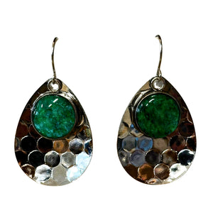 The Anela - Round Salmon Circle Lure Earrings