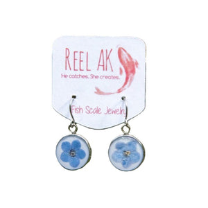 The Mariella - Our Round Forget-Me-Not French Hook Earrings