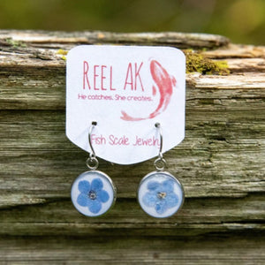 The Mariella - Our Round Forget-Me-Not French Hook Earrings