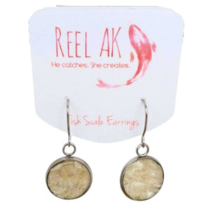 The Megan - Round Salmon French Hook Earrings