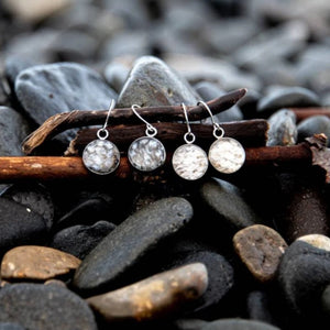 The Megan - Round Salmon French Hook Earrings