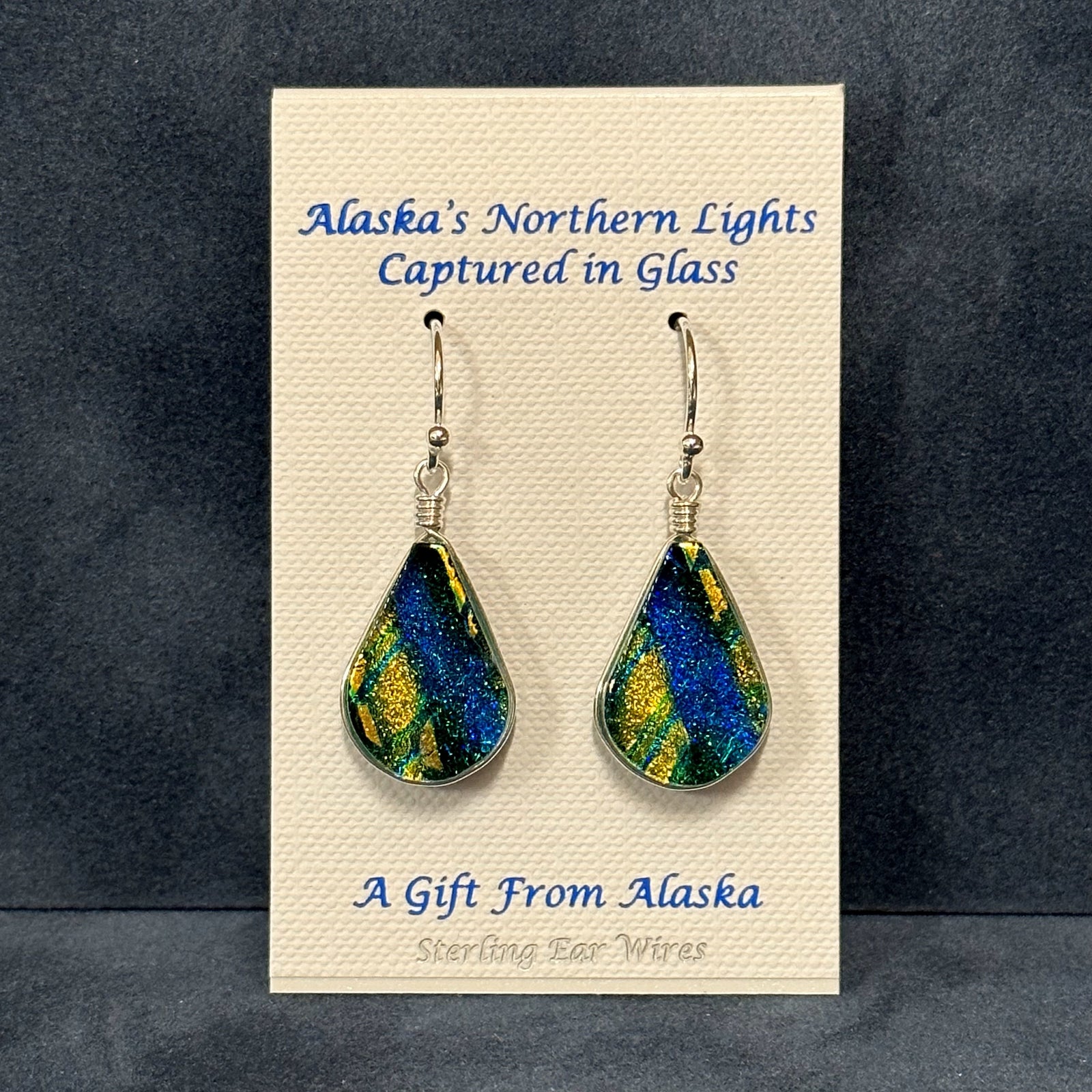 Lotus Earring - Teal Green