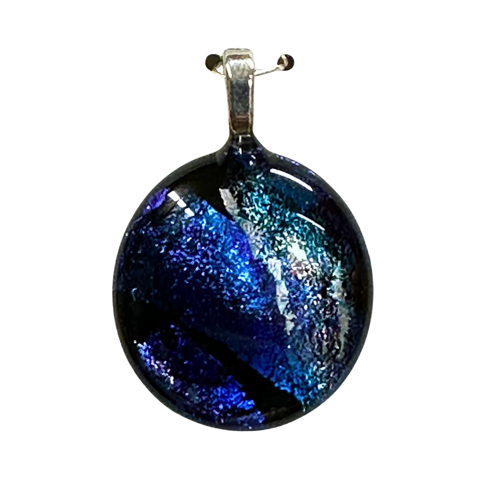 Sand Pebble Pendant - Sea Blue