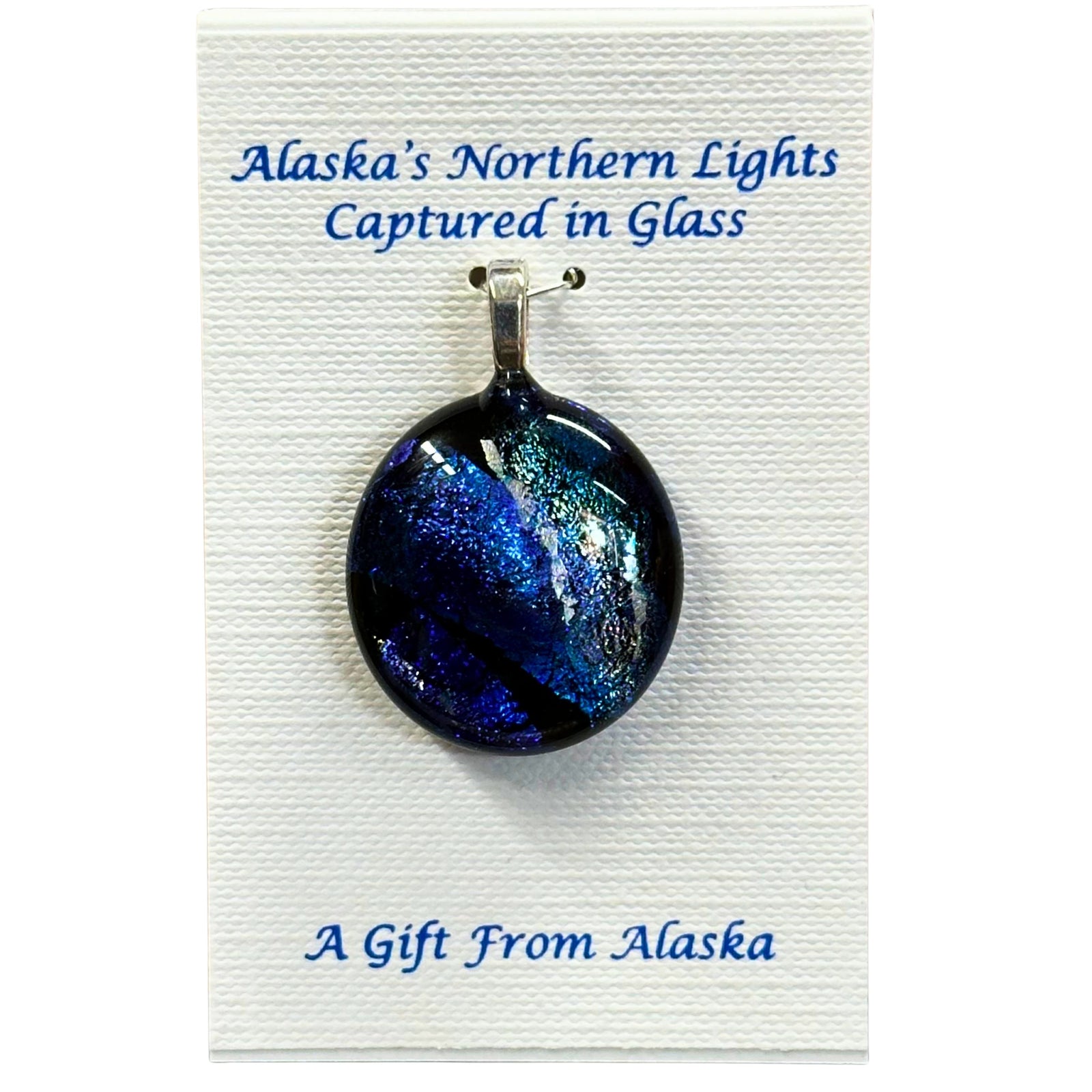 Sand Pebble Pendant - Sea Blue
