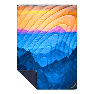 Original Puffy Blanket - Misty Peaks Mountainscape