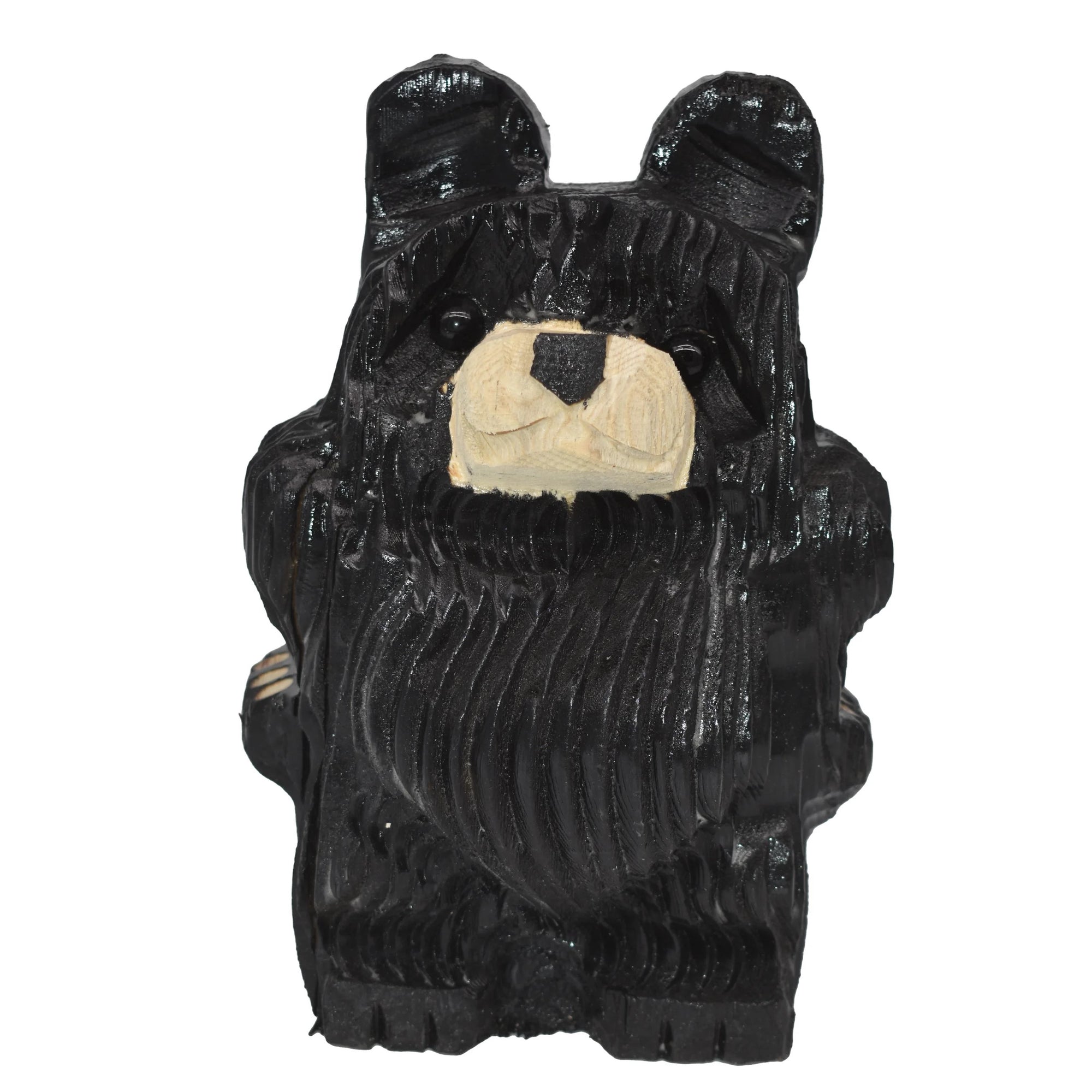 Wood Carved Bear with Attitude