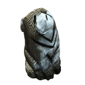 Wood Carved Howling Wolf