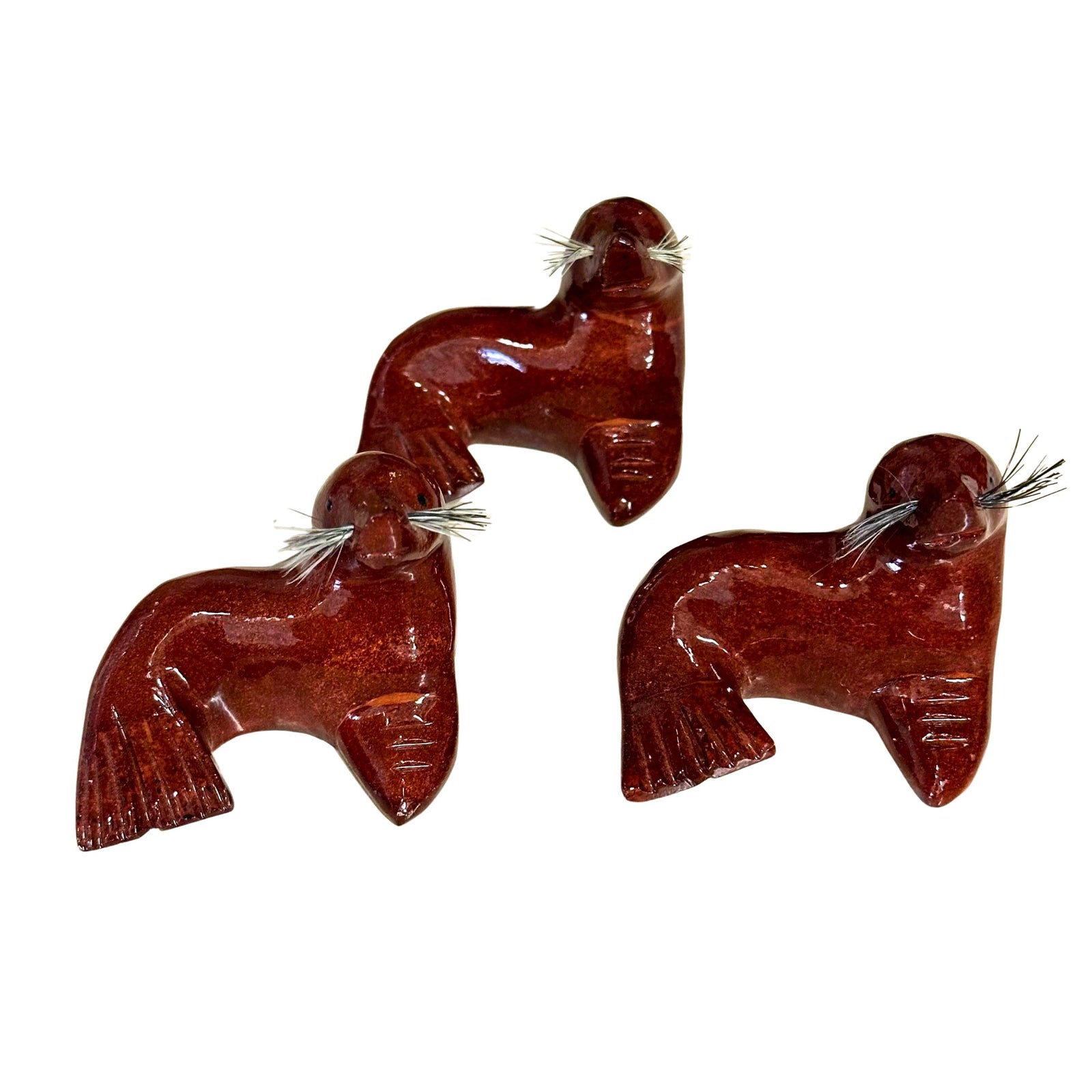 Marble Seal Brown Figurine - 3 inch
