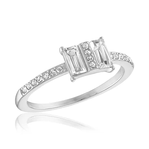 Double Baguette Stack Ring