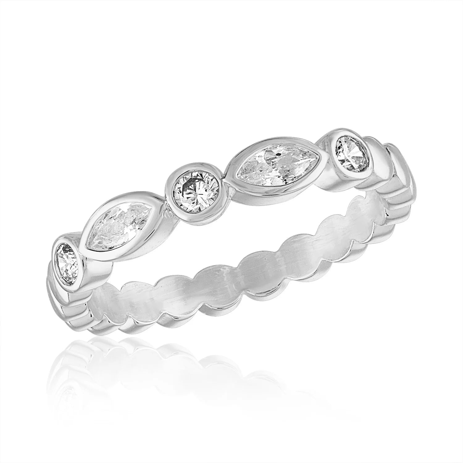 Endless Oval 2 Stack Ring