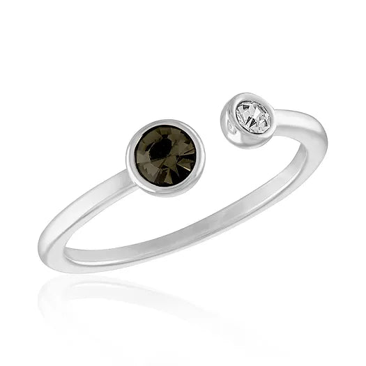 Dual Stone Open Stack Ring