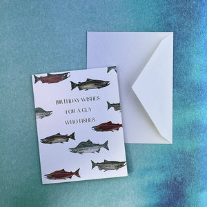 Birthday Fish Wishes Notecard