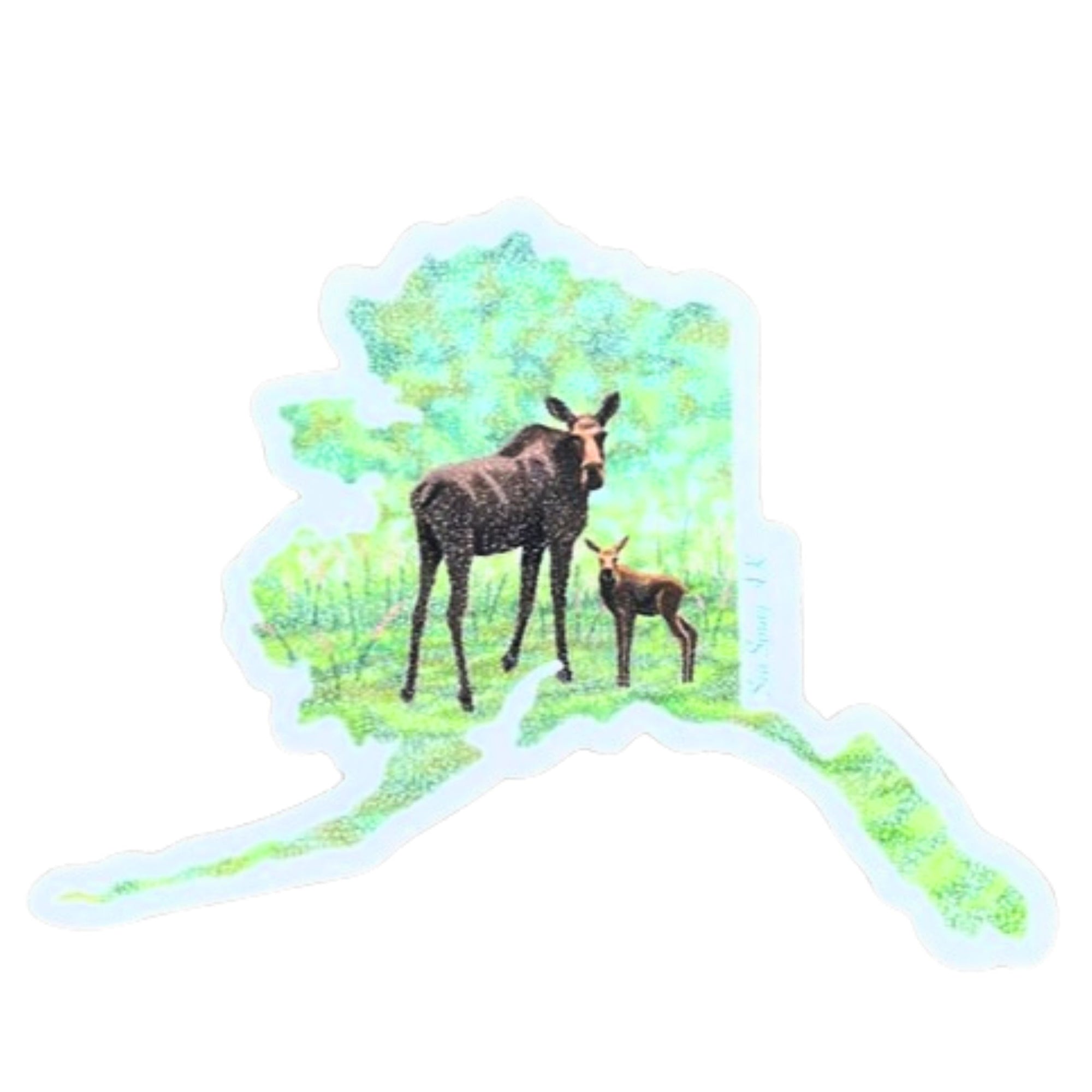 Momma Moose Sticker
