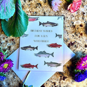 Birthday Fish Wishes Notecard