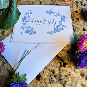 Forget Me Not Birthday Card