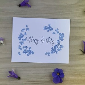 Forget Me Not Birthday Card