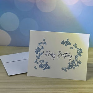 Forget Me Not Birthday Card