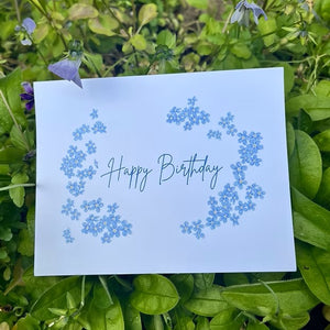 Forget Me Not Birthday Card