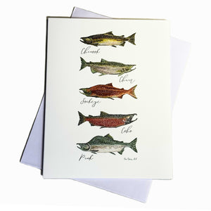 Salmon Chart Notecard
