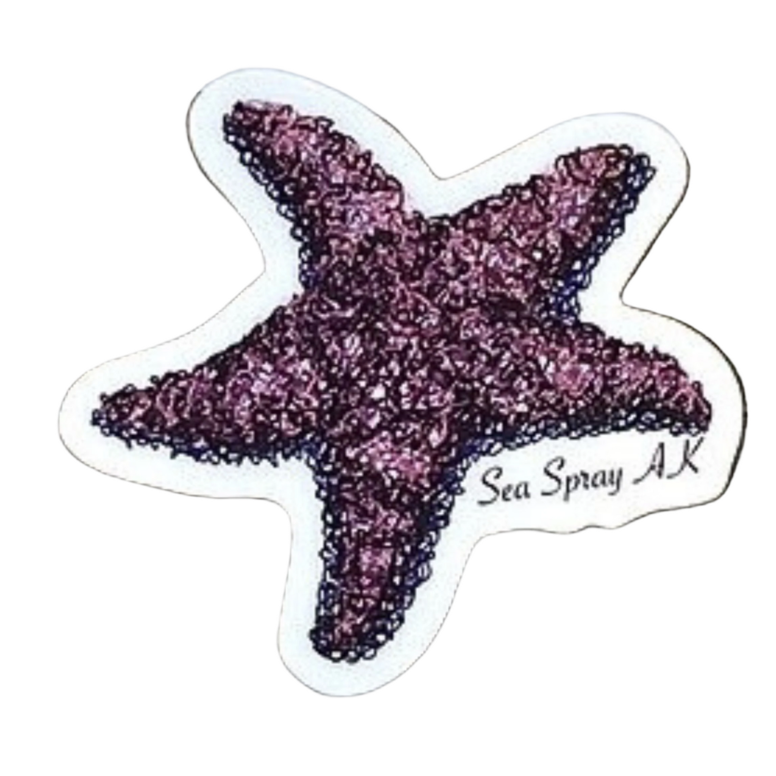 Purple Ochre Star Sticker