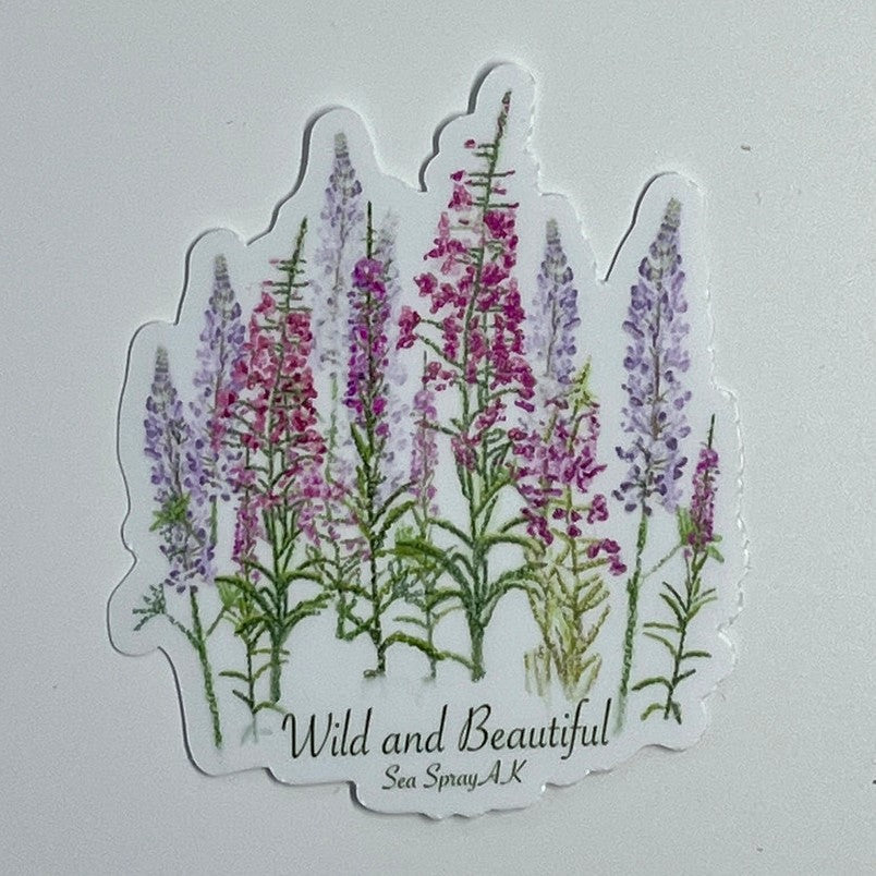 Wild and Beautiful Wildflower Sticker